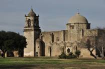 A Missão Franciscana de san Jose, perto de San Antonio, no sul do Texas, nos Estados Unidos